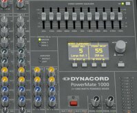 Dynacord PowerMate 1600, mixážny pult